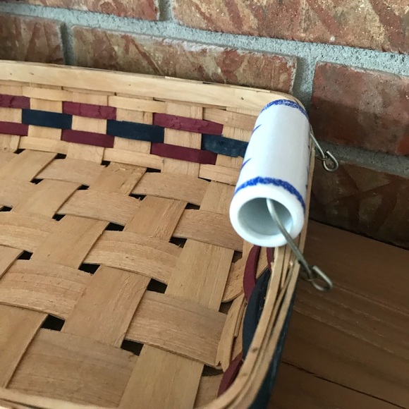 Rare Vintage Patriotic America Hand Woven Basket - Picture 6 of 9